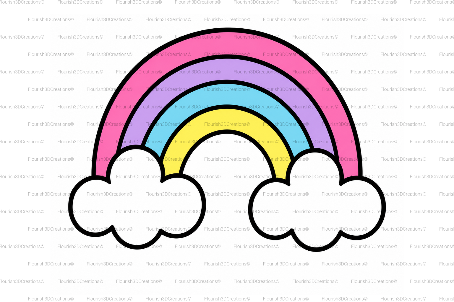 Rainbow Straw Topper