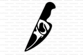 Scream Knife Straw Topper