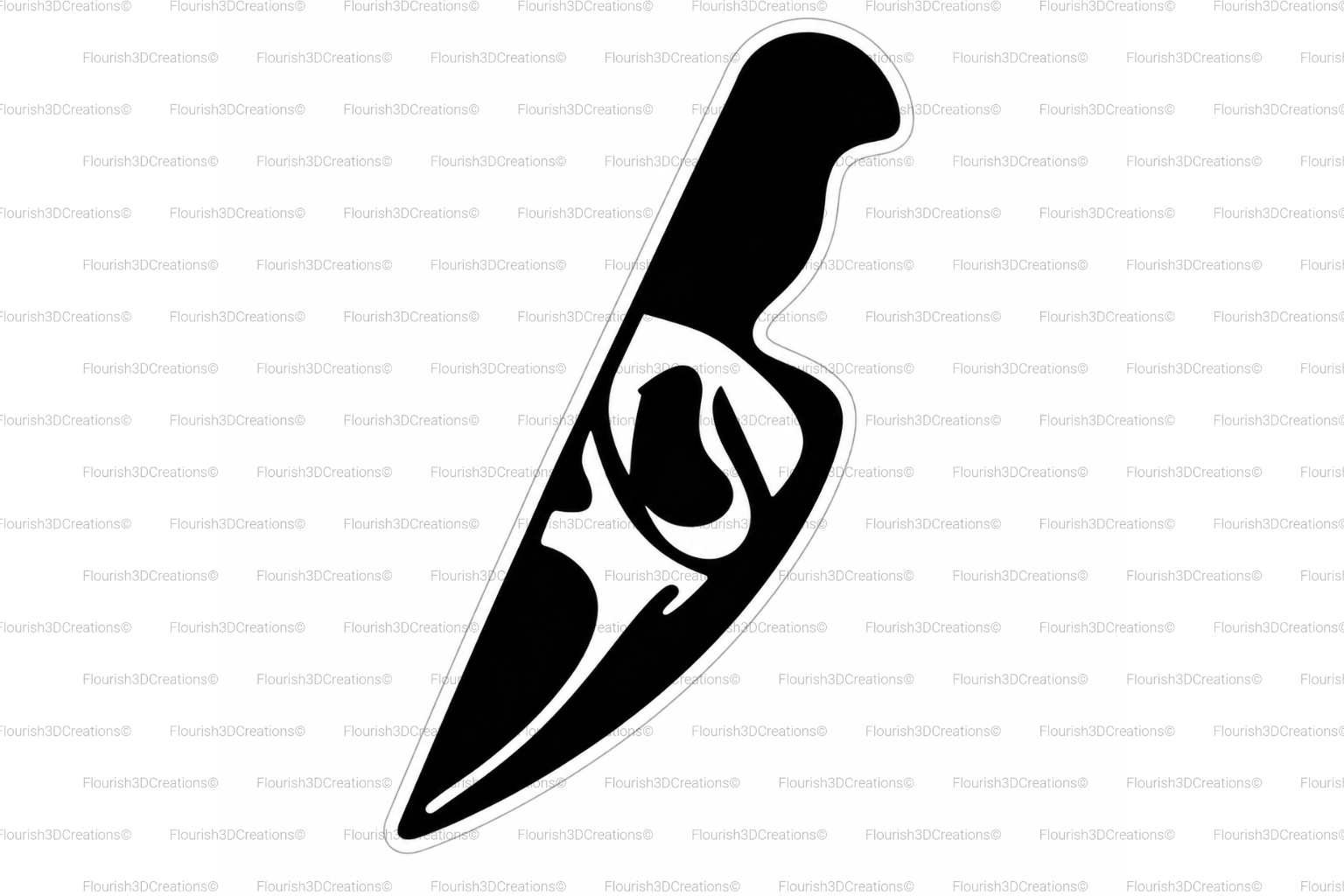 Scream Knife Straw Topper