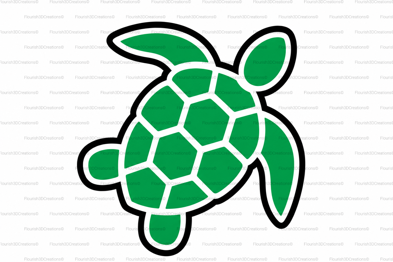 Sea Turtle Straw Topper