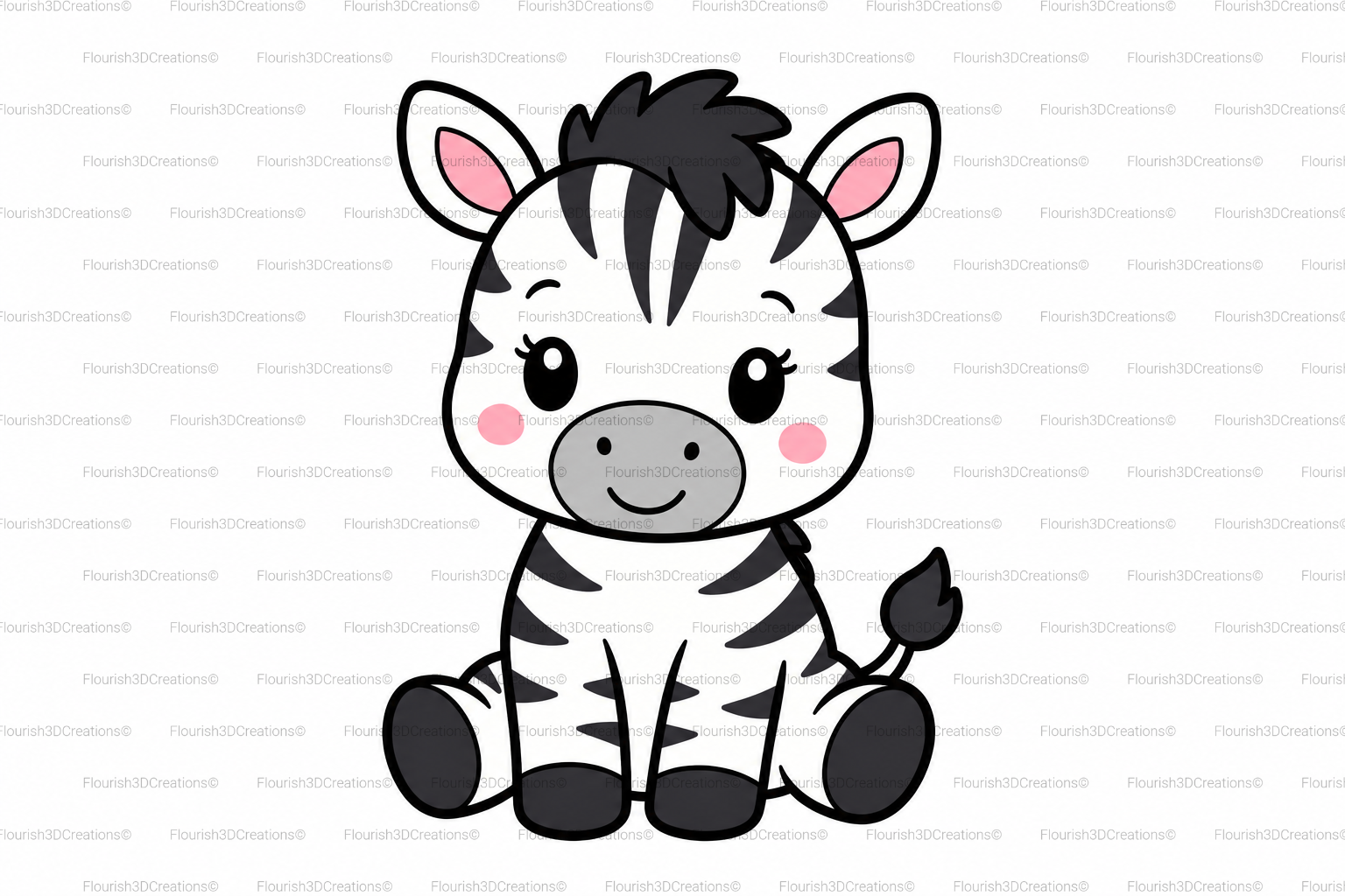 Zebra Straw Topper